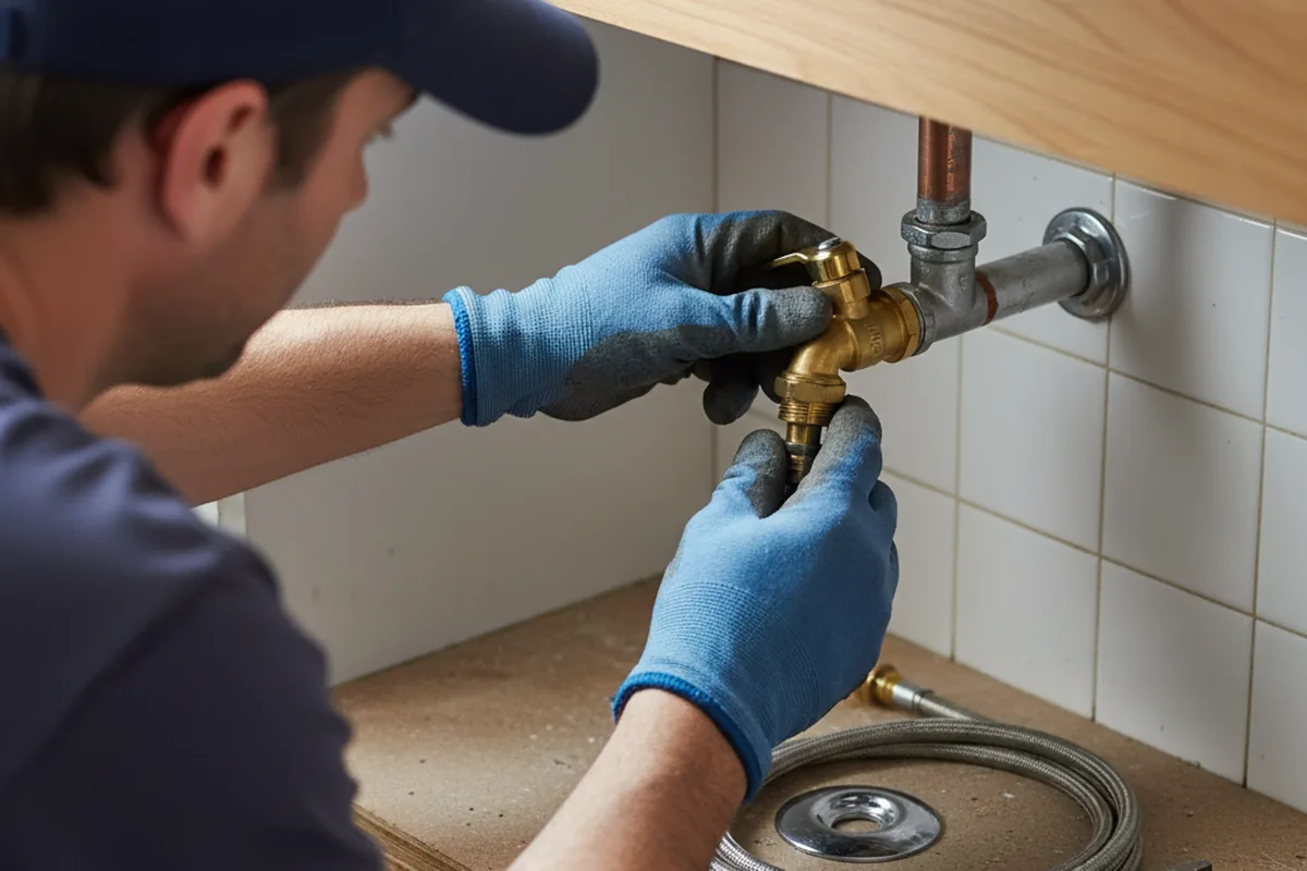 Shutoff valve and fitting work during Emergency Plumbing in Bennett